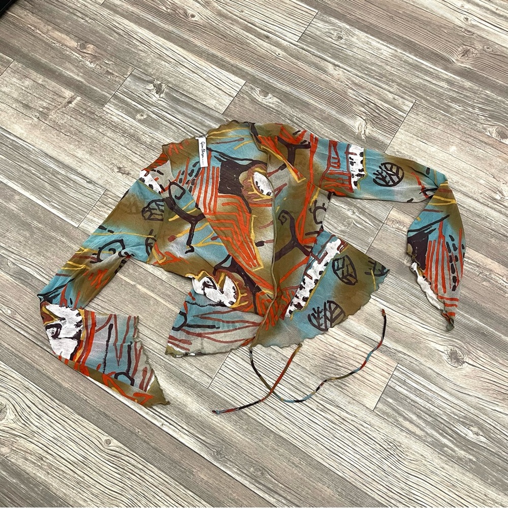 Abstract Gideon Oberson Print Women's Top